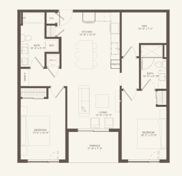 Floor plan of residence 717